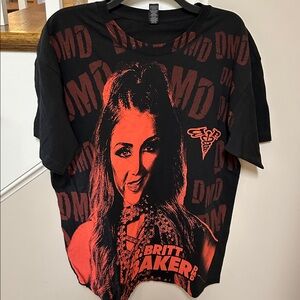 Dr. Britt Baker DMD wrestling all over graphic Black and Red Graphic tee